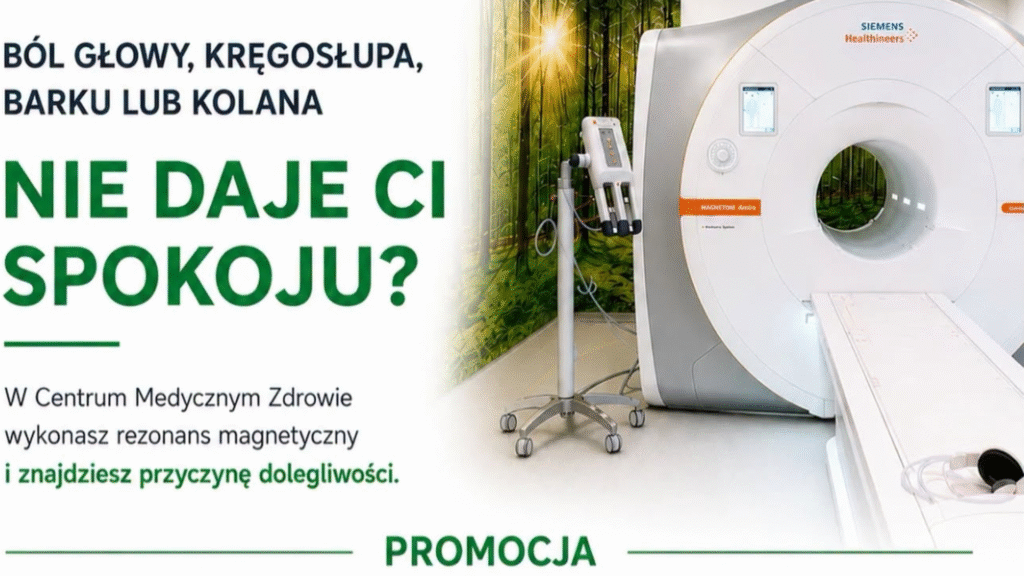 Ból głowy, kręgosłupa, kolana lub barku nie daje Ci spokoju? Wykonaj rezonans magnetyczny w CMZ i znajdź przyczynę dolegliwości!