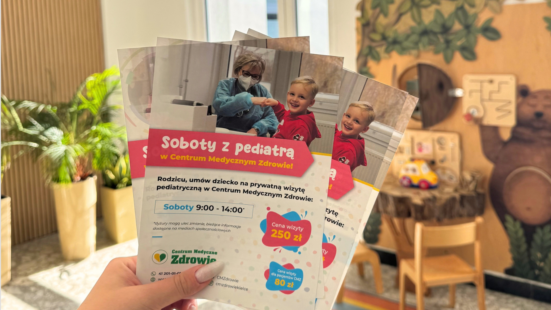 Zaplanuj z wyprzedzeniem sobotnią konsultację pediatryczną! Dla najmłodszych Pacjentów POZ CMZ – konsultacja w cenie 80 zł.